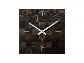 Часы настенные SLT 5195 CHESS BLACK WOOD в Агролесе - agroles.mebel-nsk.ru | фото