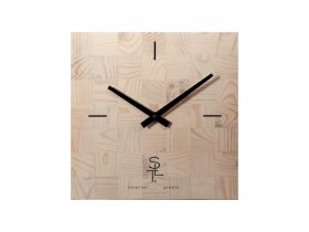 Часы настенные SLT 5196 CHESS WHITE WOOD в Агролесе - agroles.mebel-nsk.ru | фото