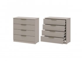 Комод 4 ящика (МДФ) Эккервуд (меланж) в Агролесе - agroles.mebel-nsk.ru | фото
