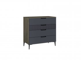 Комод 900 4ящ. Км052.0.001 Борнео (джара темная/хангва) в Агролесе - agroles.mebel-nsk.ru | фото