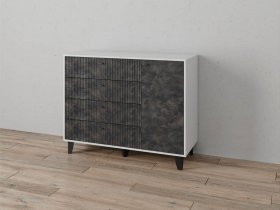 Комод «Катрин-13» (белый/мальта грей) в Агролесе - agroles.mebel-nsk.ru | фото