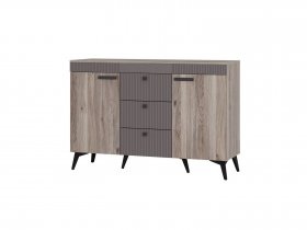Комод КМ-12 Кассандра (дуб смоки/MF14) в Агролесе - agroles.mebel-nsk.ru | фото