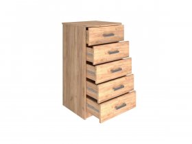 Комод Км004.1 Ирина (дуб крафт золотой) в Агролесе - agroles.mebel-nsk.ru | фото