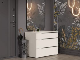 Комод с 3 ящиками Айри КМ-001 (кашемир) в Агролесе - agroles.mebel-nsk.ru | фото
