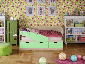 Кровать детская Бабочки 1,8 м в Агролесе - agroles.mebel-nsk.ru | фото