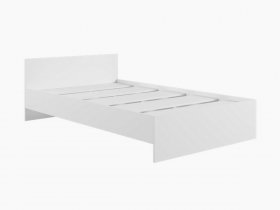 Кровать двуспальная 1,4м Мадера-М1400 (белый) в Агролесе - agroles.mebel-nsk.ru | фото