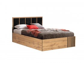 Кровать двуспальная с подъем. мех. 1,6 м Либерти 51.20 в Агролесе - agroles.mebel-nsk.ru | фото