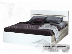 Кровать двуспальная 1,6 м  Наоми КР-11 в Агролесе - agroles.mebel-nsk.ru | фото