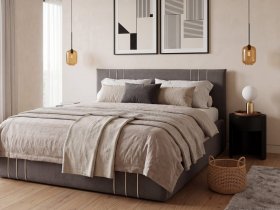 Кровать двуспальная 1,6м с подъем. мех. Леванте в Агролесе - agroles.mebel-nsk.ru | фото