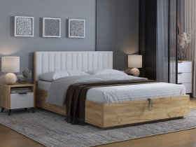 Кровать двуспальная 1,6м Юлия в Агролесе - agroles.mebel-nsk.ru | фото