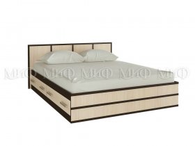 Кровать двуспальная Сакура 1,6 м в Агролесе - agroles.mebel-nsk.ru | фото