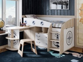 Кровать комбинированная «Немо» в Агролесе - agroles.mebel-nsk.ru | фото