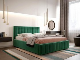 Кровать мягкая 1,4 Вена стандарт, вар.1 в Агролесе - agroles.mebel-nsk.ru | фото