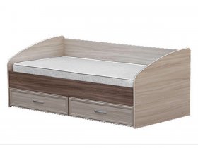 Кровать односпальная с ящиками 0,9 м-1 в Агролесе - agroles.mebel-nsk.ru | фото