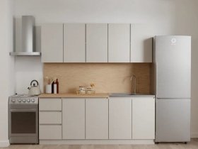Кухонный гарнитур Мори 2,0 м (сатин) в Агролесе - agroles.mebel-nsk.ru | фото