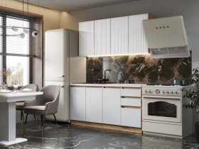 Кухонный гарнитур Ника 1,6 м (белый) в Агролесе - agroles.mebel-nsk.ru | фото