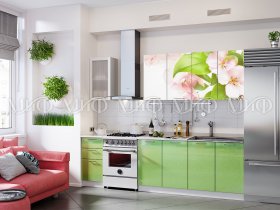 Кухонный гарнитур Яблоневый цвет в Агролесе - agroles.mebel-nsk.ru | фото