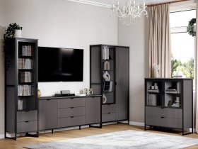 Модульная гостиная Нора (металл бруклин/графит) в Агролесе - agroles.mebel-nsk.ru | фото