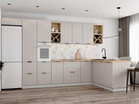 Модульная кухня Фенис (3Д тирамису) в Агролесе - agroles.mebel-nsk.ru | фото