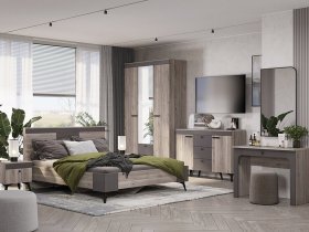 Модульная спальня Кассандра (дуб смоки/MF14) в Агролесе - agroles.mebel-nsk.ru | фото