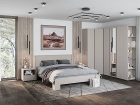 Модульная спальня Люмо (кашемир) в Агролесе - agroles.mebel-nsk.ru | фото