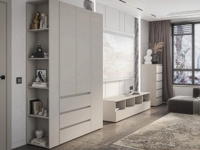 Модульная стенка Люмо (кашемир) в Агролесе - agroles.mebel-nsk.ru | фото