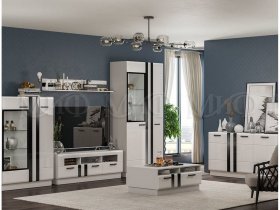 Модульная стенка Магнолия  (белый глянец) в Агролесе - agroles.mebel-nsk.ru | фото