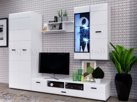 Модульная стенка Нэнси NEW в Агролесе - agroles.mebel-nsk.ru | фото