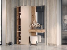 Прихожая Ева (кашемир/дуб вотан) в Агролесе - agroles.mebel-nsk.ru | фото
