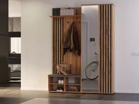 Прихожая Марракеш (дуб вотан/цемент темный) в Агролесе - agroles.mebel-nsk.ru | фото
