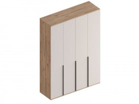Шкаф 4-ств Сицилия (дуб альпийский/тефия) в Агролесе - agroles.mebel-nsk.ru | фото