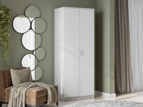 Шкаф двухстворчатый ШК-2 (белый текстурный) в Агролесе - agroles.mebel-nsk.ru | фото