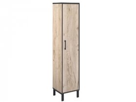 Шкаф-пенал Шк031.0 Гермес лофт (дуб крафт серый) в Агролесе - agroles.mebel-nsk.ru | фото