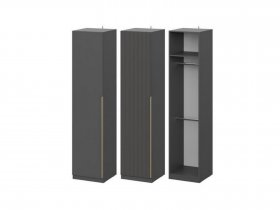 Шкаф ШК-50 Эккервуд (графит) в Агролесе - agroles.mebel-nsk.ru | фото
