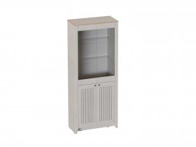 Шкаф-витрина двухдверная Валенсия (гостиная) в Агролесе - agroles.mebel-nsk.ru | фото