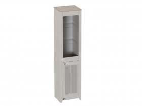 Шкаф-витрина однодверная Валенсия (гостиная) в Агролесе - agroles.mebel-nsk.ru | фото