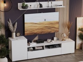 Стенка «Сильвия» (белый ясень) в Агролесе - agroles.mebel-nsk.ru | фото