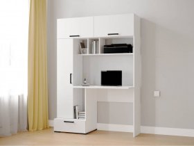 Стол письменный «Квартет-11» (белый) в Агролесе - agroles.mebel-nsk.ru | фото