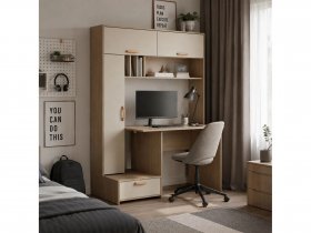 Стол письменный Лайт 03.243  (плэйн/сатин) в Агролесе - agroles.mebel-nsk.ru | фото
