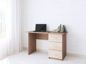 Стол письменный Сити-1 (ясень шимо темный/дуб сонома) в Агролесе - agroles.mebel-nsk.ru | фото