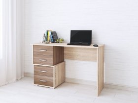 Стол письменный Сити-2 (ясень шимо темный/дуб сонома) в Агролесе - agroles.mebel-nsk.ru | фото