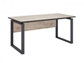 Стол руководителя Ст075.0 Гермес лофт (дуб крафт серый) в Агролесе - agroles.mebel-nsk.ru | фото