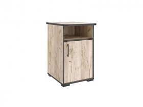 Тумба однодверная Тм077.0 Гермес лофт (дуб крафт серый) в Агролесе - agroles.mebel-nsk.ru | фото