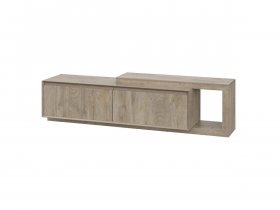 Тумба под ТВ 22 J-Э Этна (дуб эндгрей) в Агролесе - agroles.mebel-nsk.ru | фото