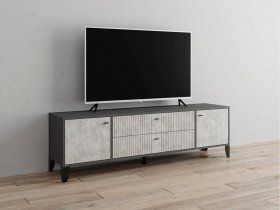 Тумба под ТВ Парус-10 (графит/мальта) в Агролесе - agroles.mebel-nsk.ru | фото