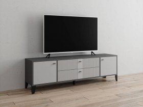 Тумба под ТВ Парус-10 (графит/светло-серый) в Агролесе - agroles.mebel-nsk.ru | фото