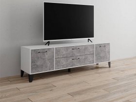 Тумба под ТВ Парус-13 (белый/ателье светлое) в Агролесе - agroles.mebel-nsk.ru | фото