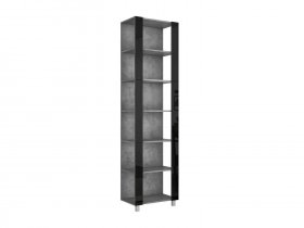 Угловой терминал к шкафам-купе вставка черное стекло Е1 в Агролесе - agroles.mebel-nsk.ru | фото