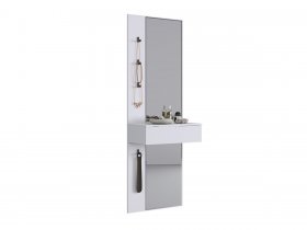 Зеркало Мерси (белое дерево) в Агролесе - agroles.mebel-nsk.ru | фото